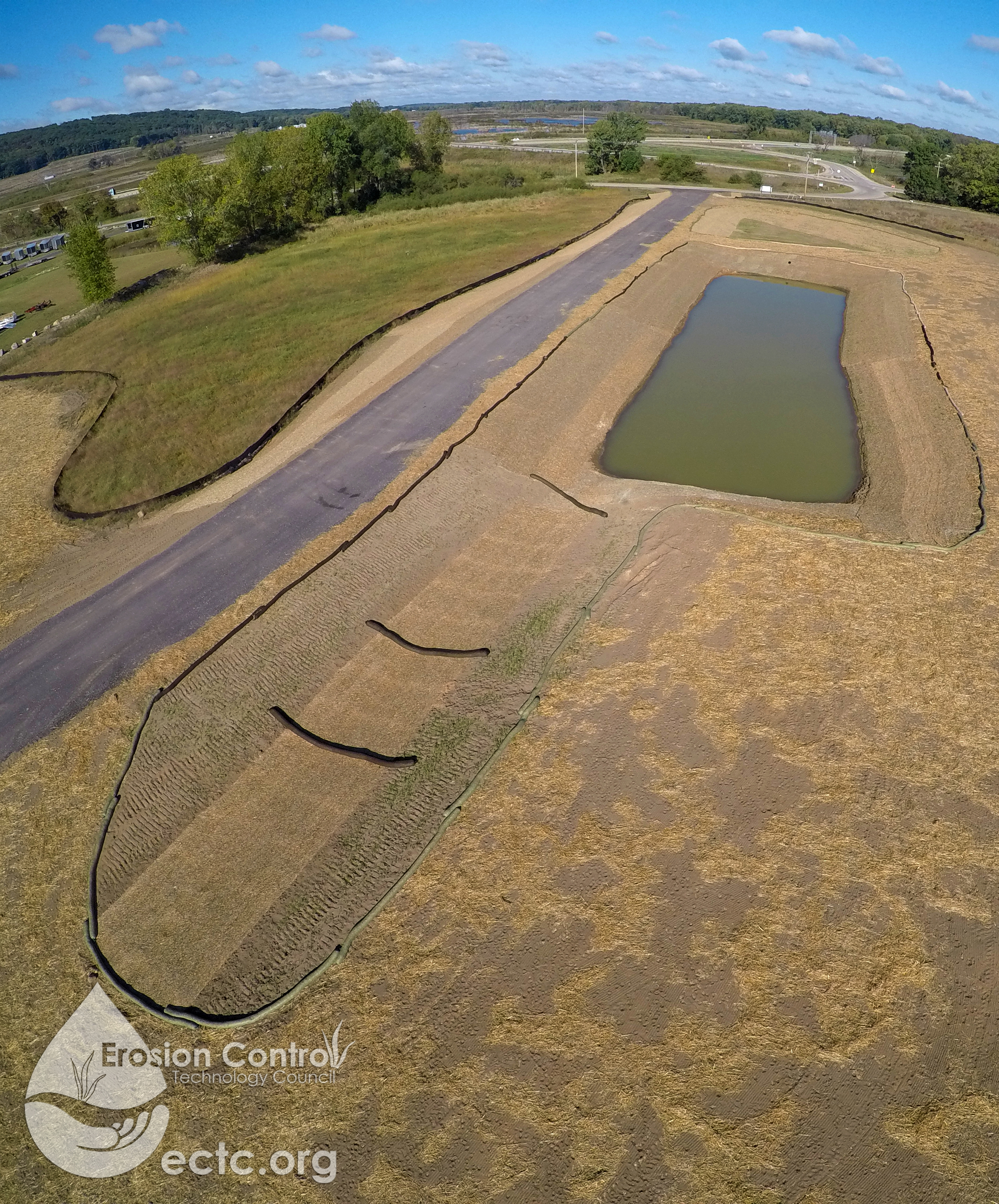 Many erosion control projects call for multiple applications. Can you guess which were used in this installation?