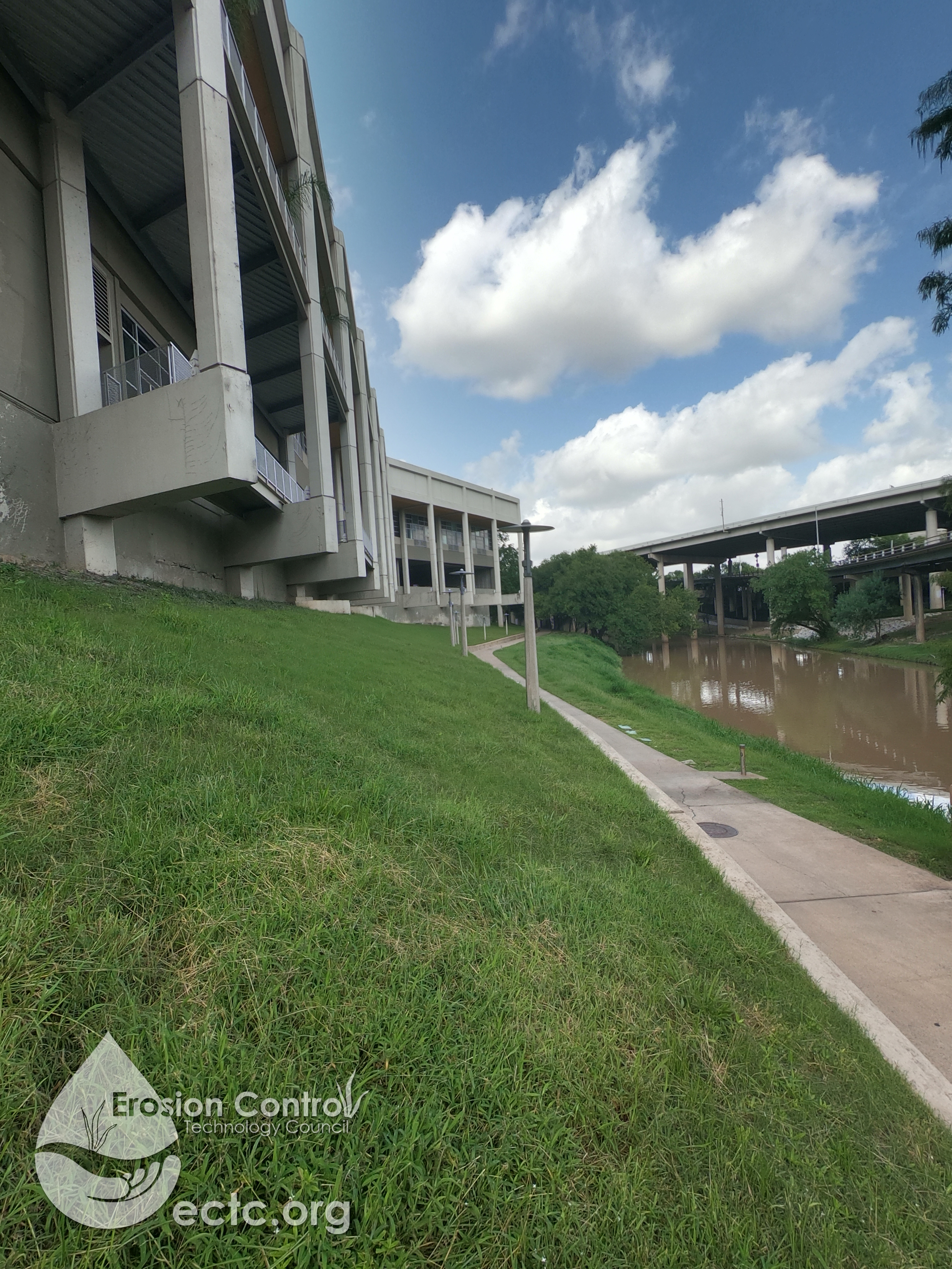 Hydraulic Erosion Control Products Used in the Wortham Theater District in Houston, TX after Hurricane Harvey hit.